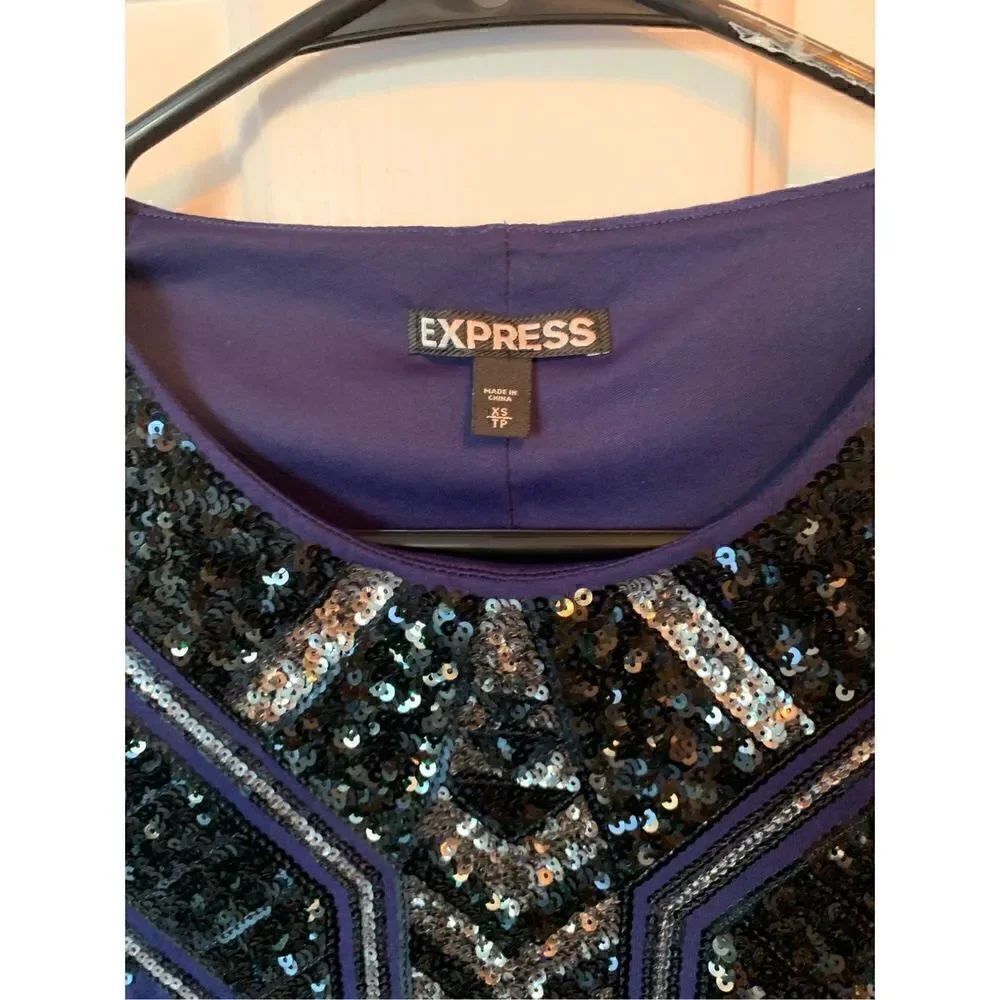 Express sequence party dress size extra small stretchy - Picture 4 of 6